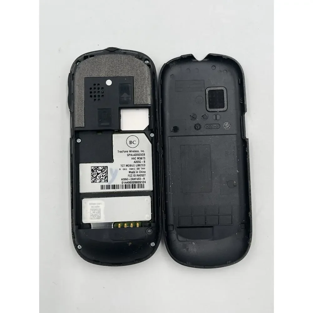 Alcatel Black One Touch Tracfone A205G Call Phone No Battery Untested